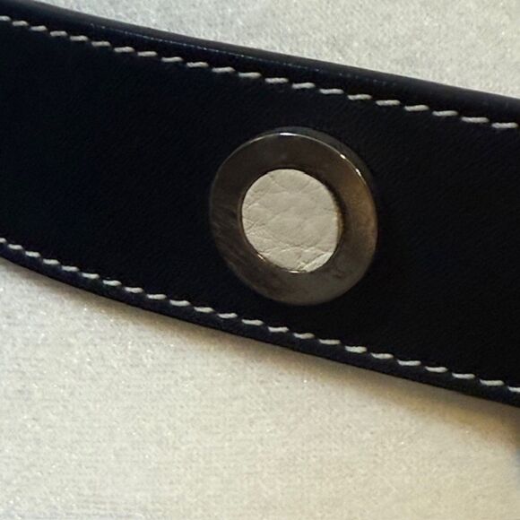 Vintage‎ Saks Fifth Ave Italian Leather Studded Belt M Quiet Luxury main image 9